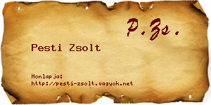 Pesti Zsolt névjegykártya